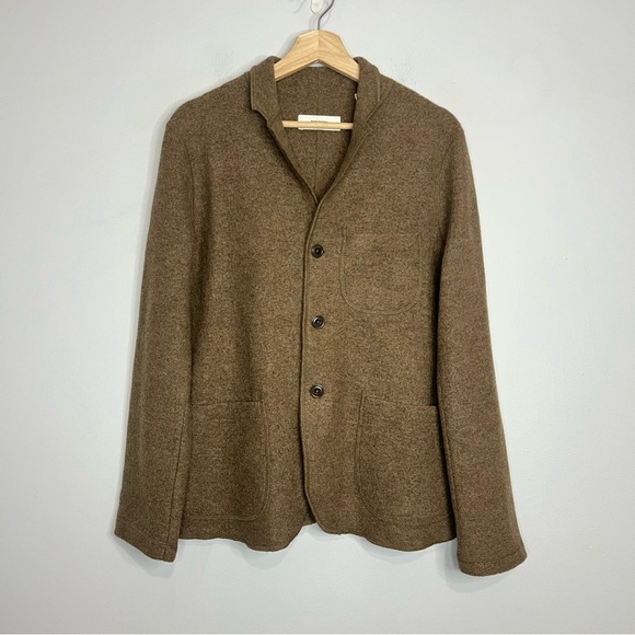 Buck Mason Brown Felted Wool Chore Jacket Small - Picture 6 of 10